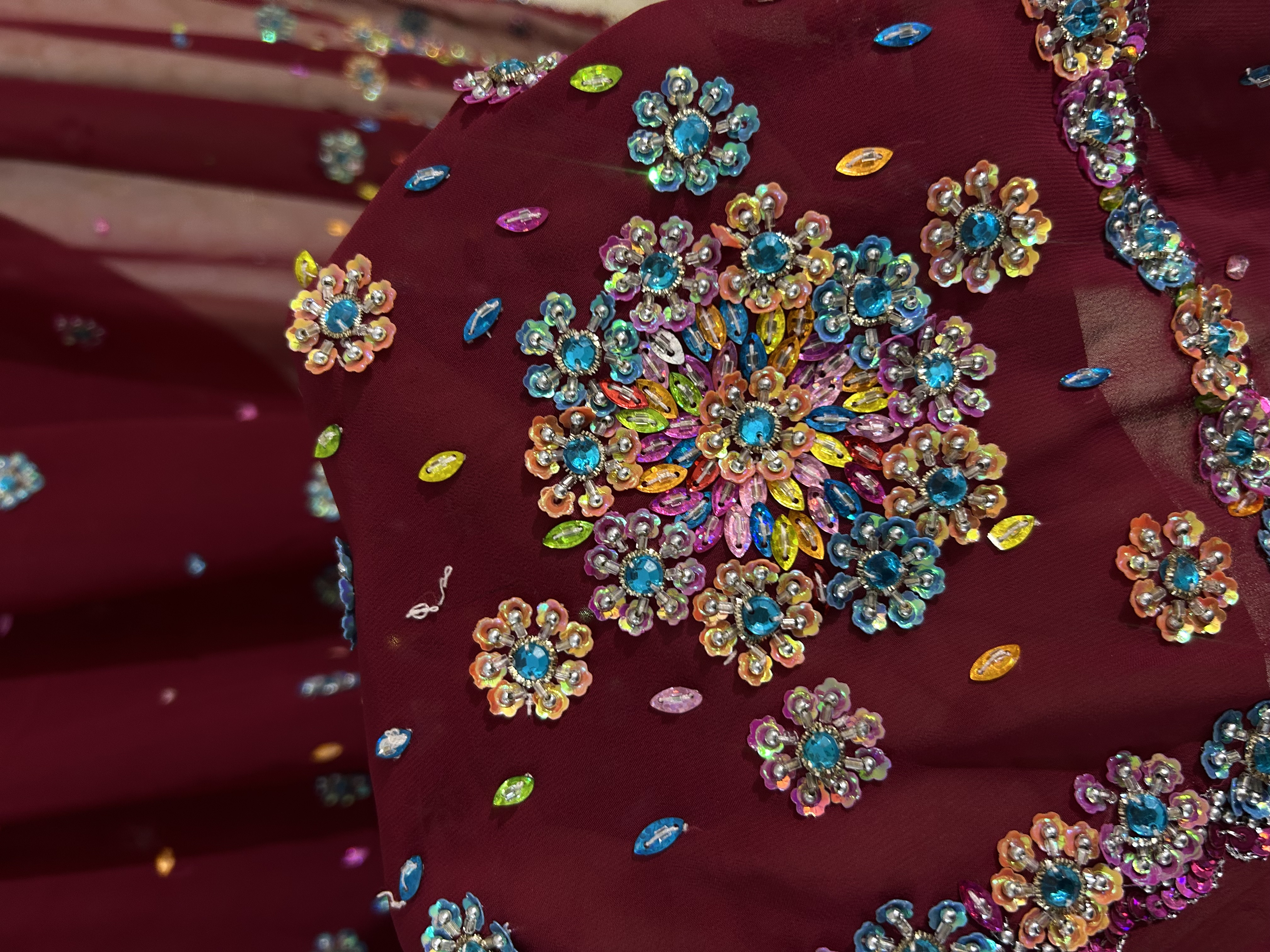 Gulistan hand embroidered saree — image 4