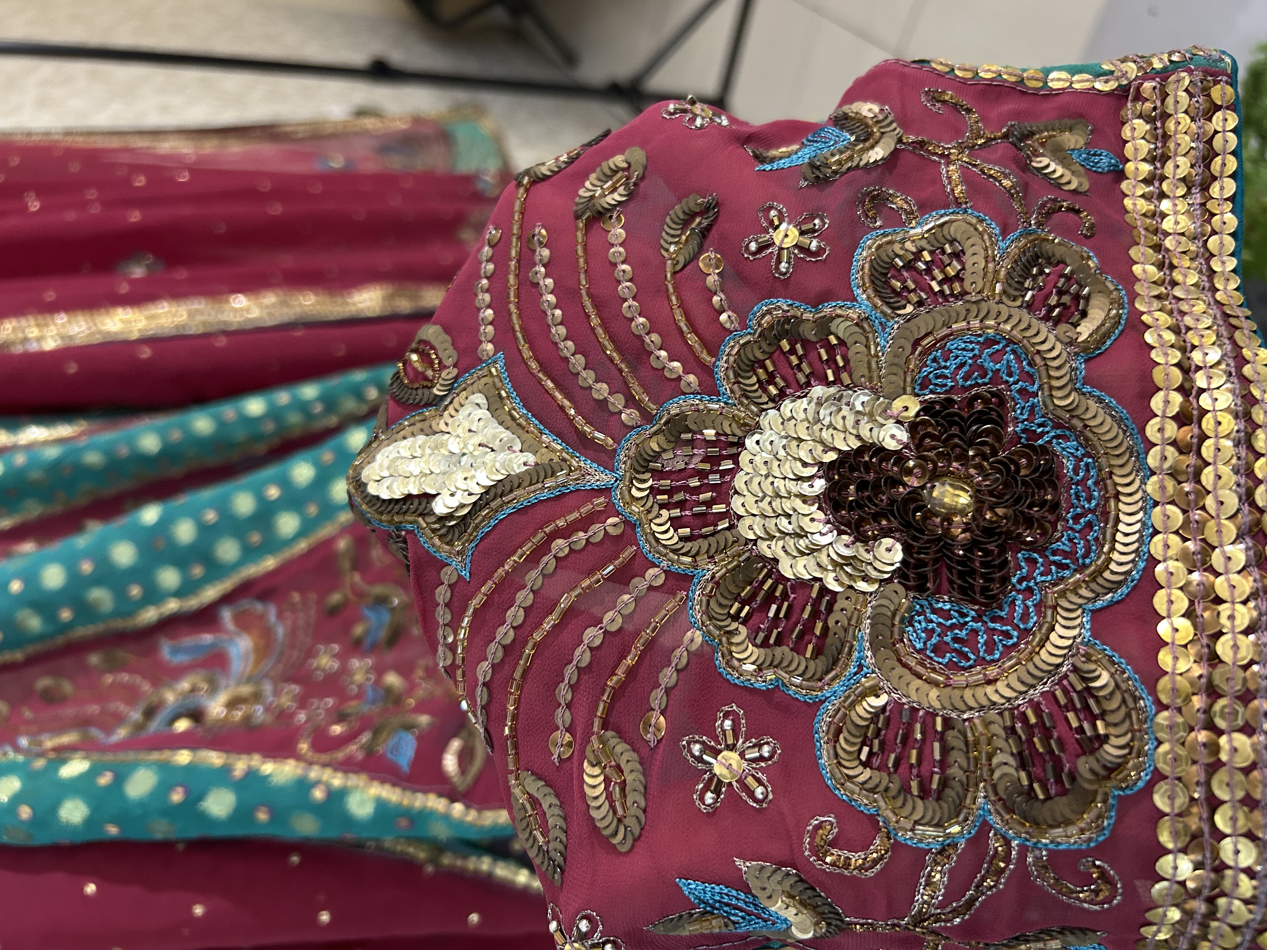 Rang mahal lehenga saree — image 6