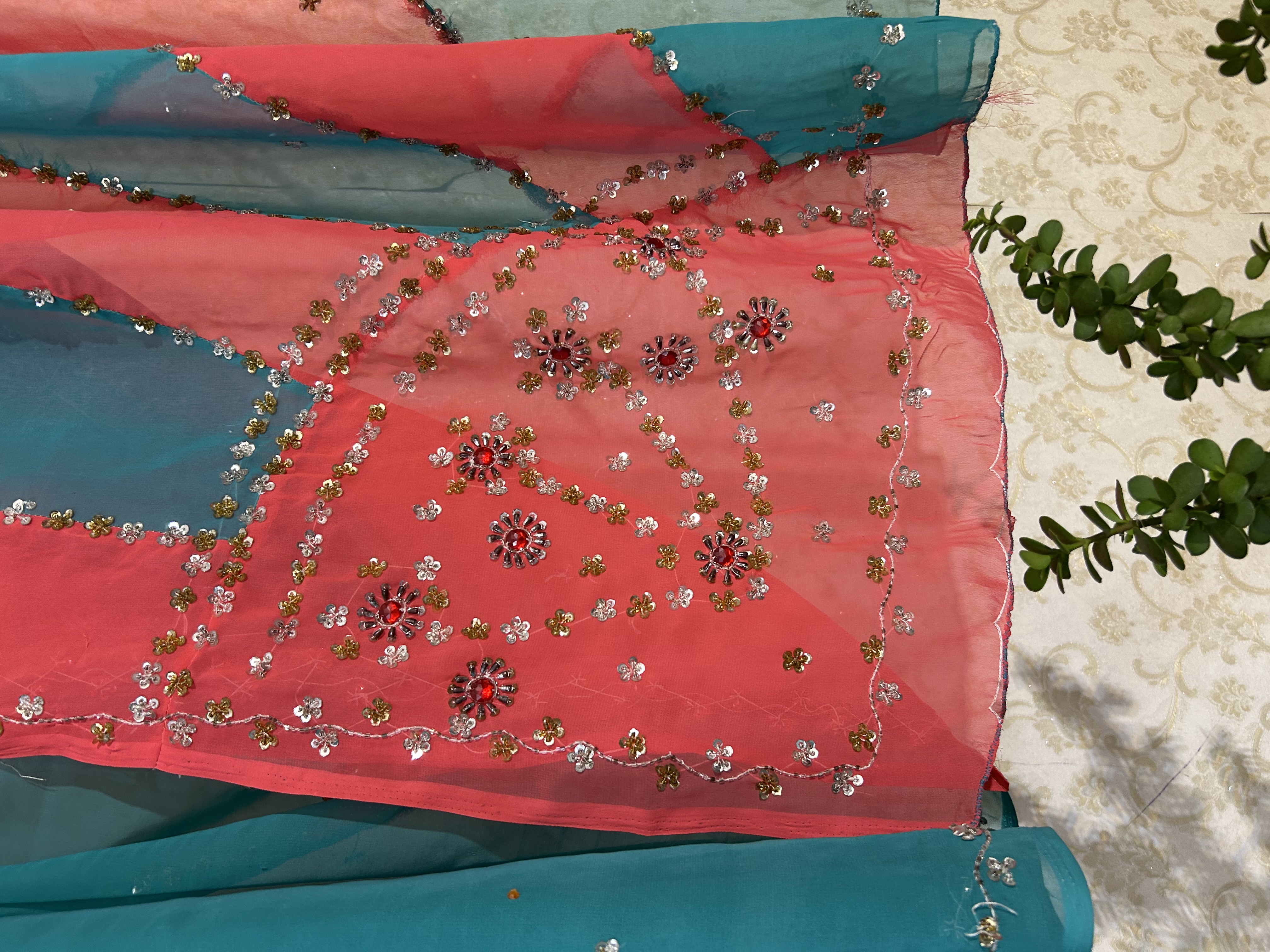 Gulabi dhoop vintage saree — image 3