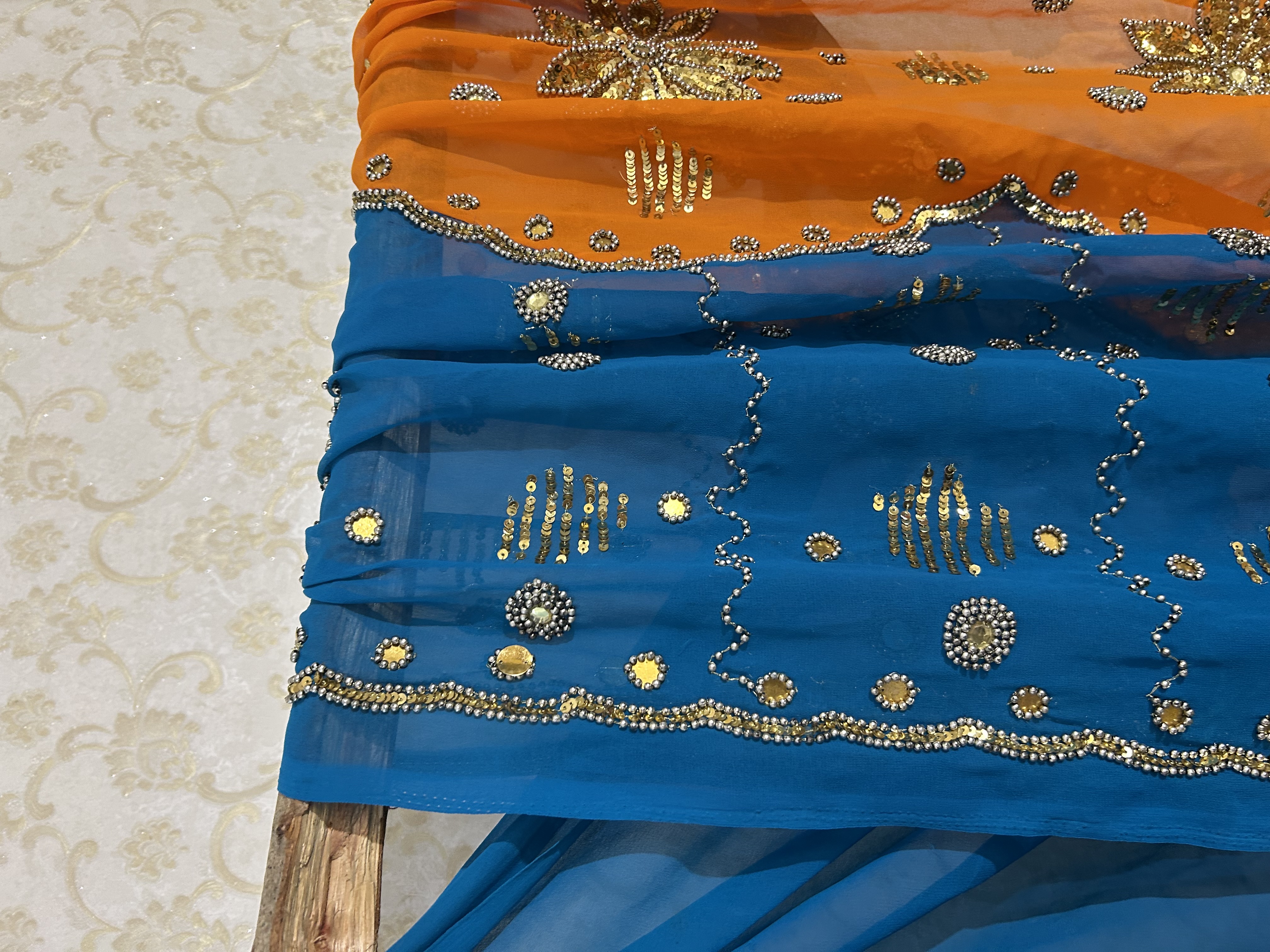 Kashi dual colour saree — image 5