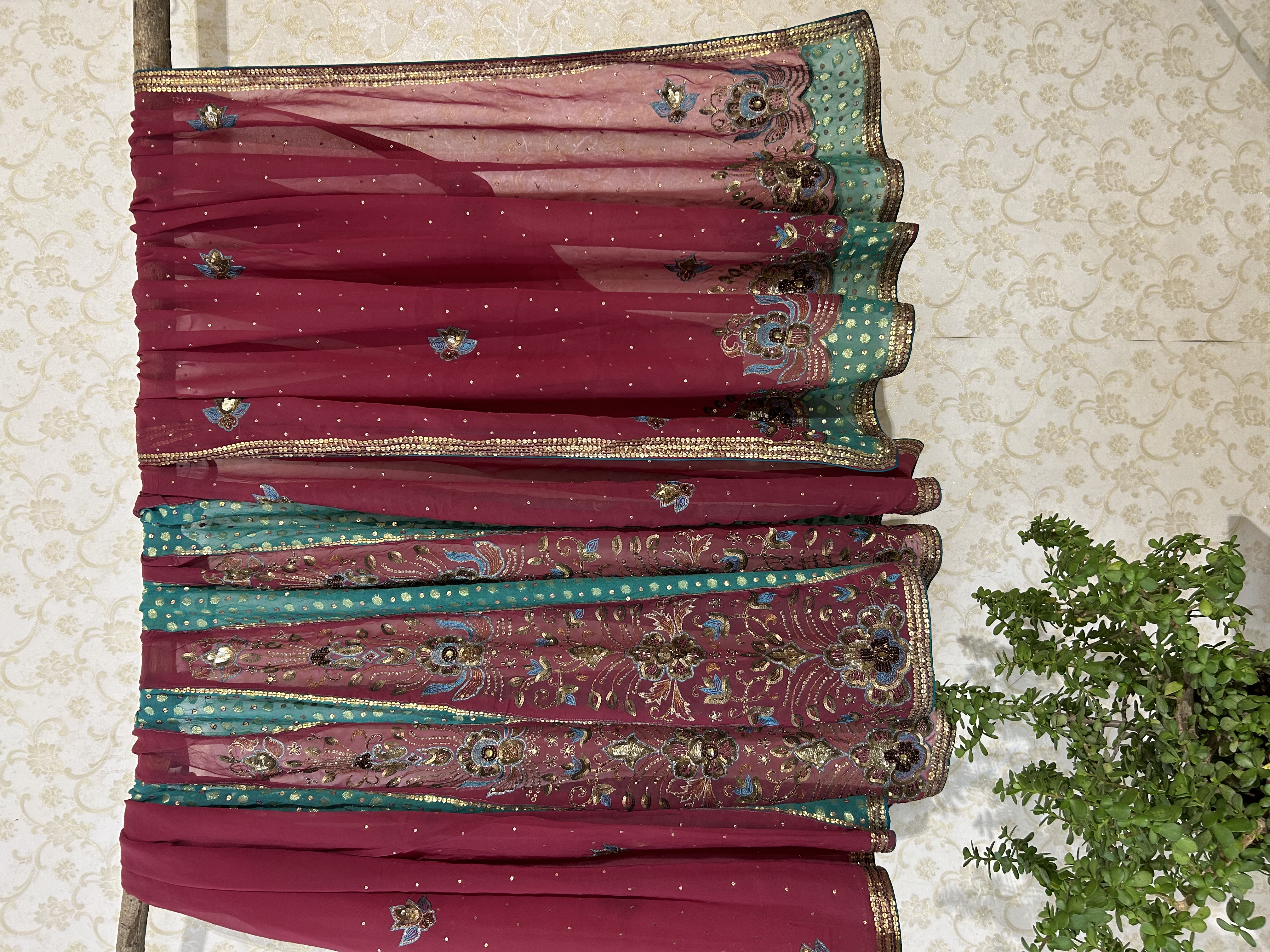 Rang mahal lehenga saree — image 1