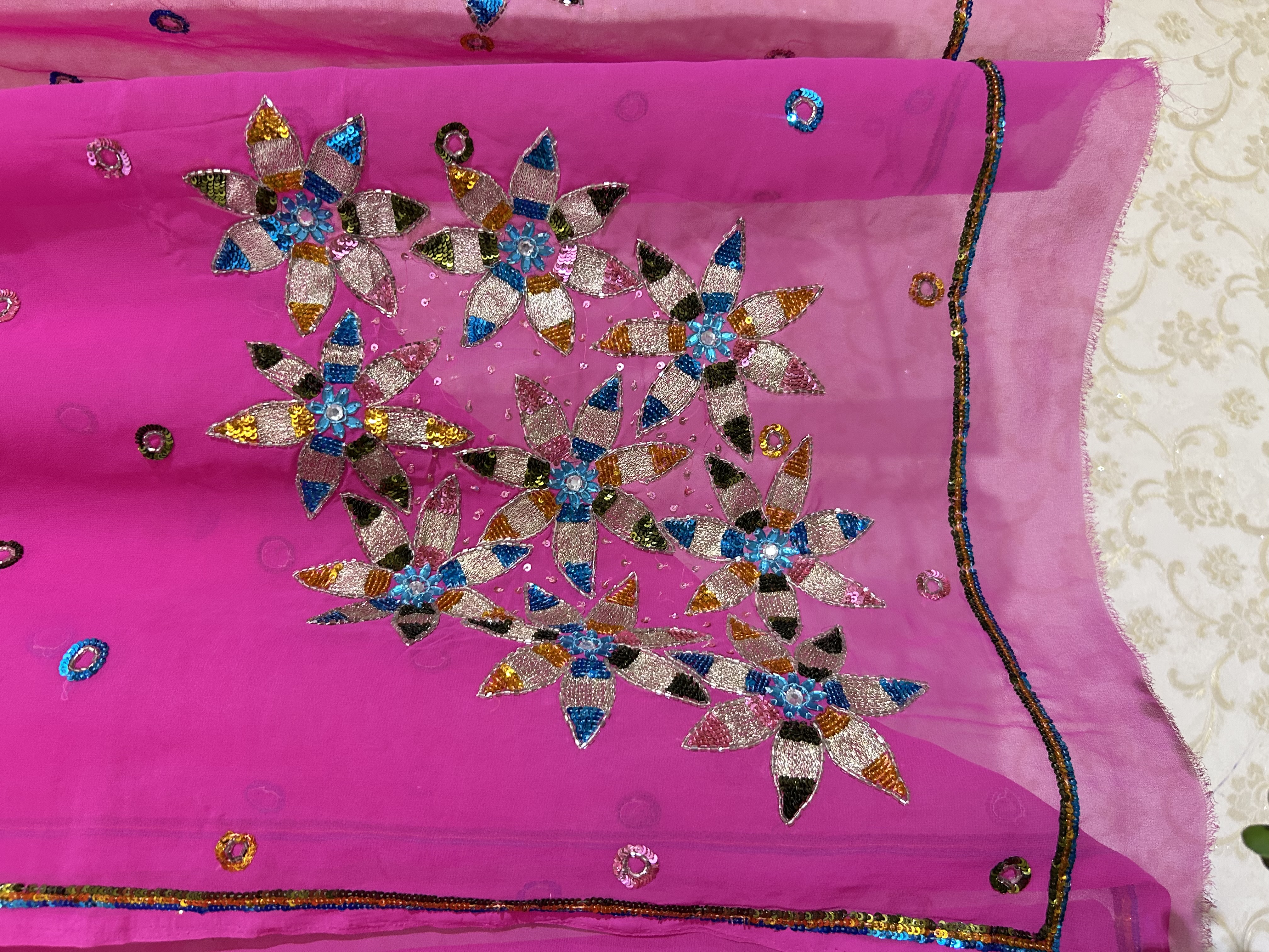 Madhurima embroidered saree — image 3