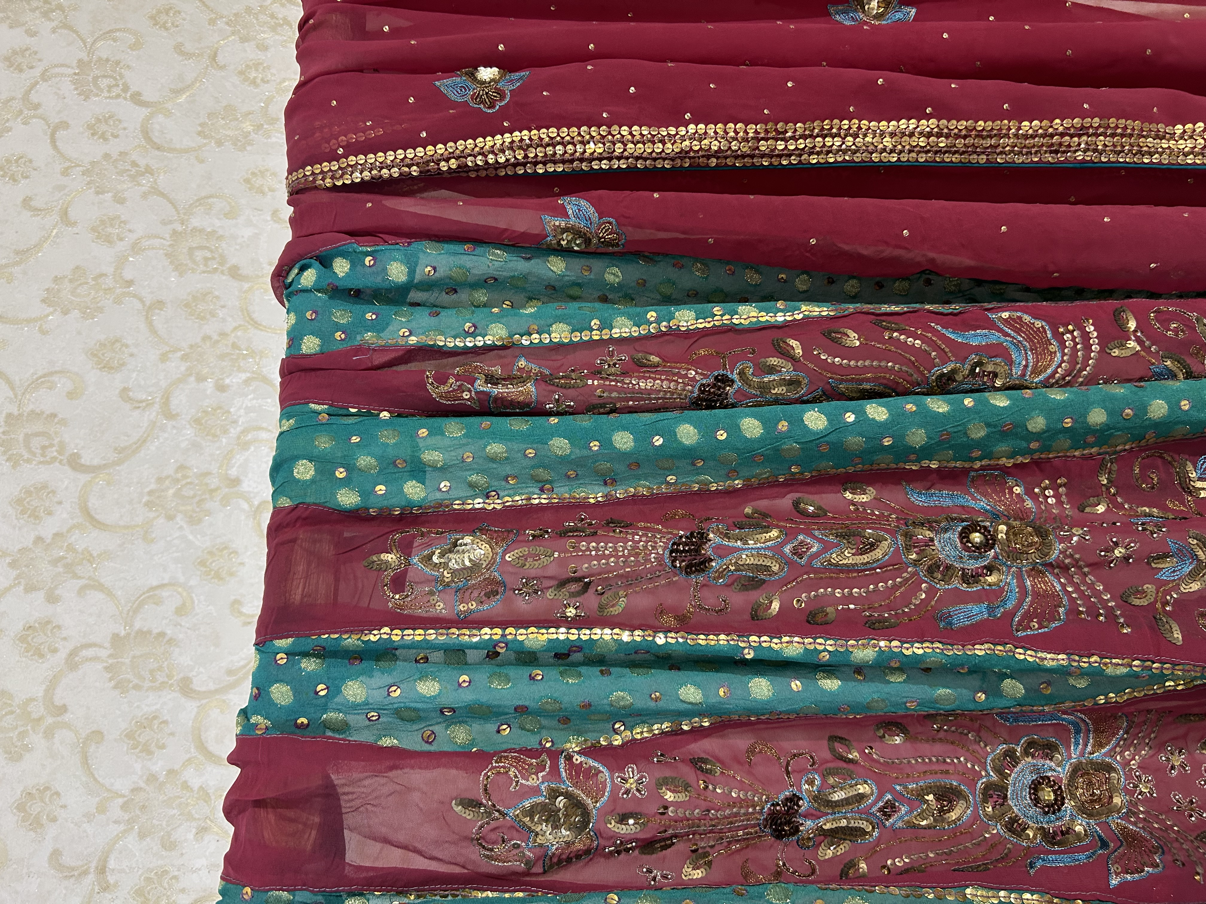 Rang mahal lehenga saree — image 8
