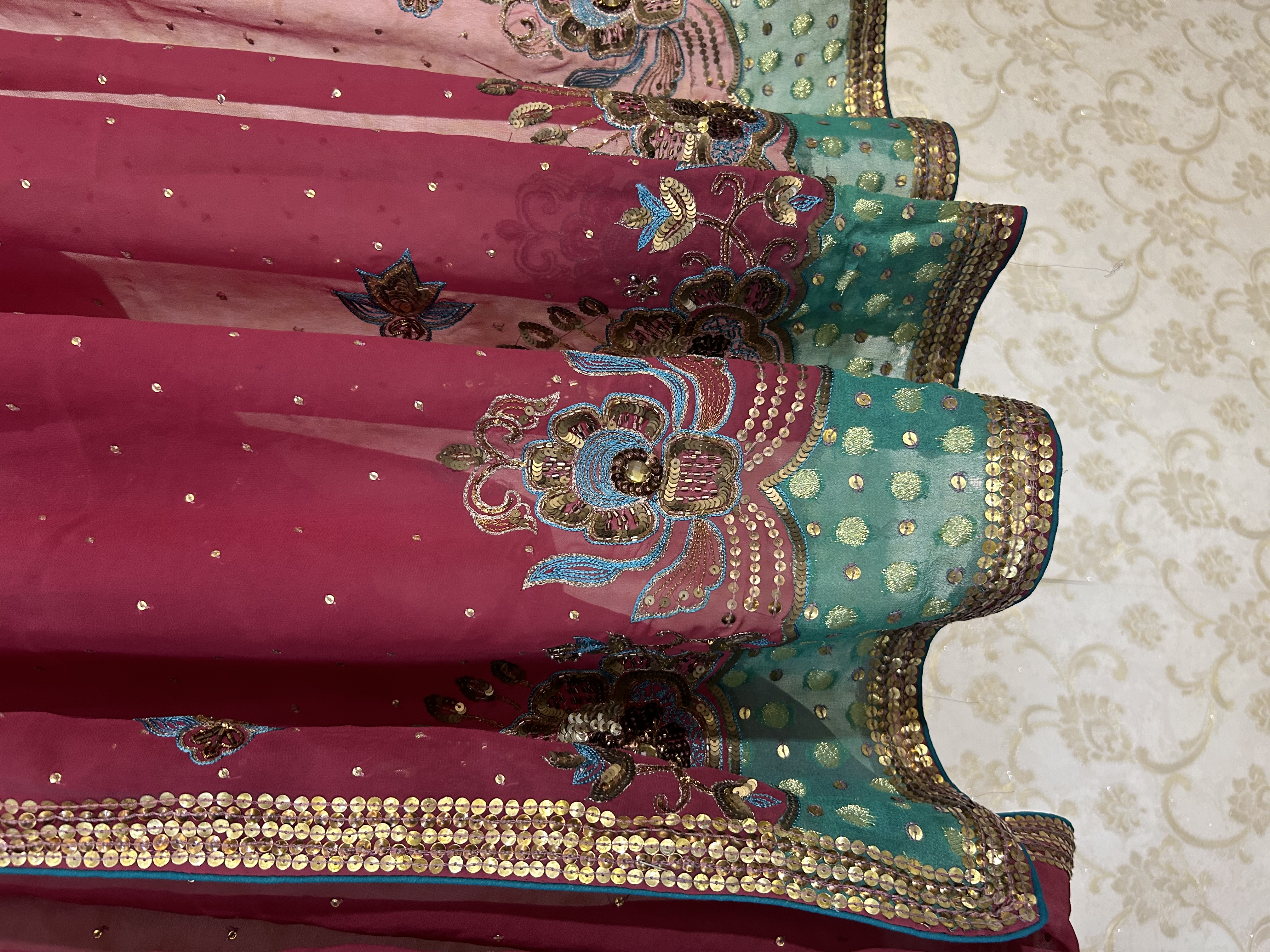 Rang mahal lehenga saree — image 5