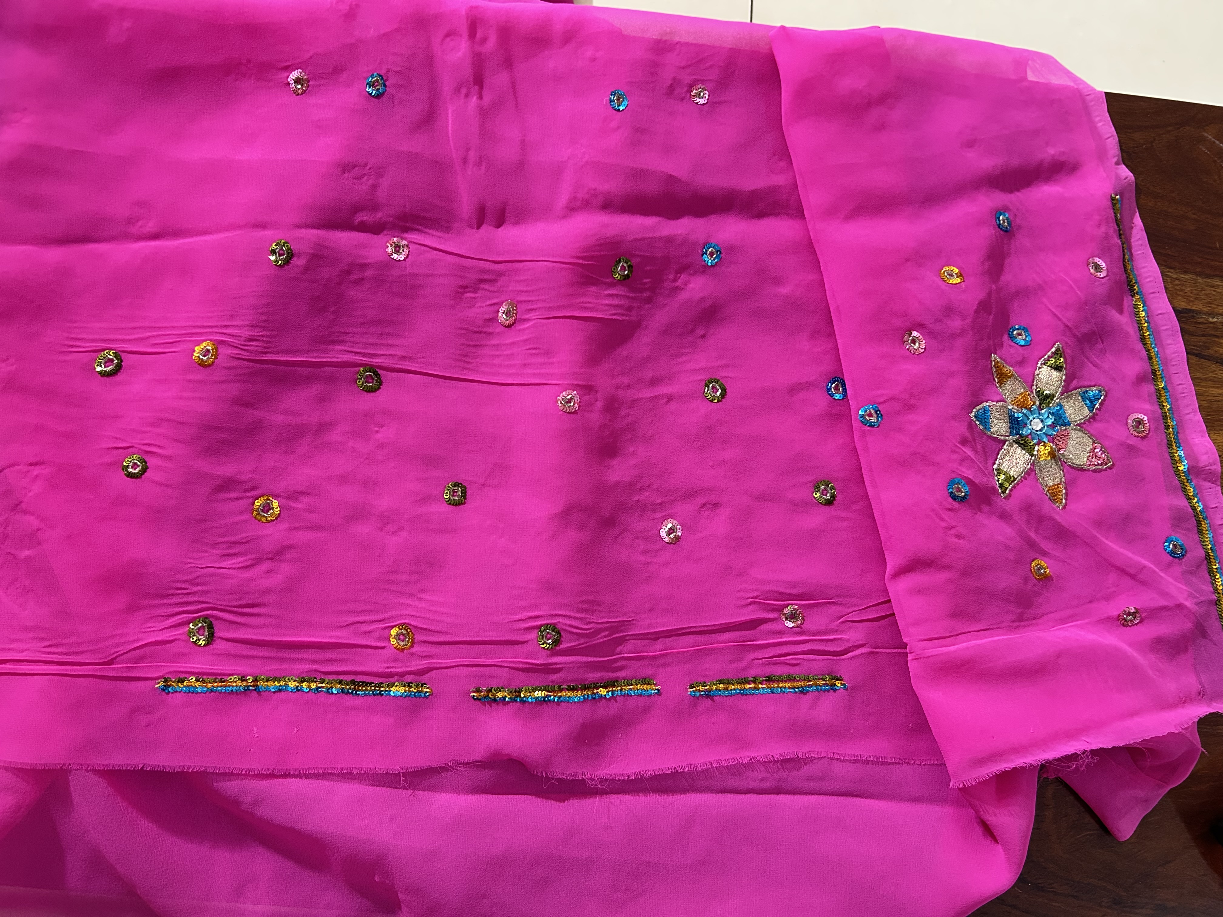 Madhurima embroidered saree — image 5