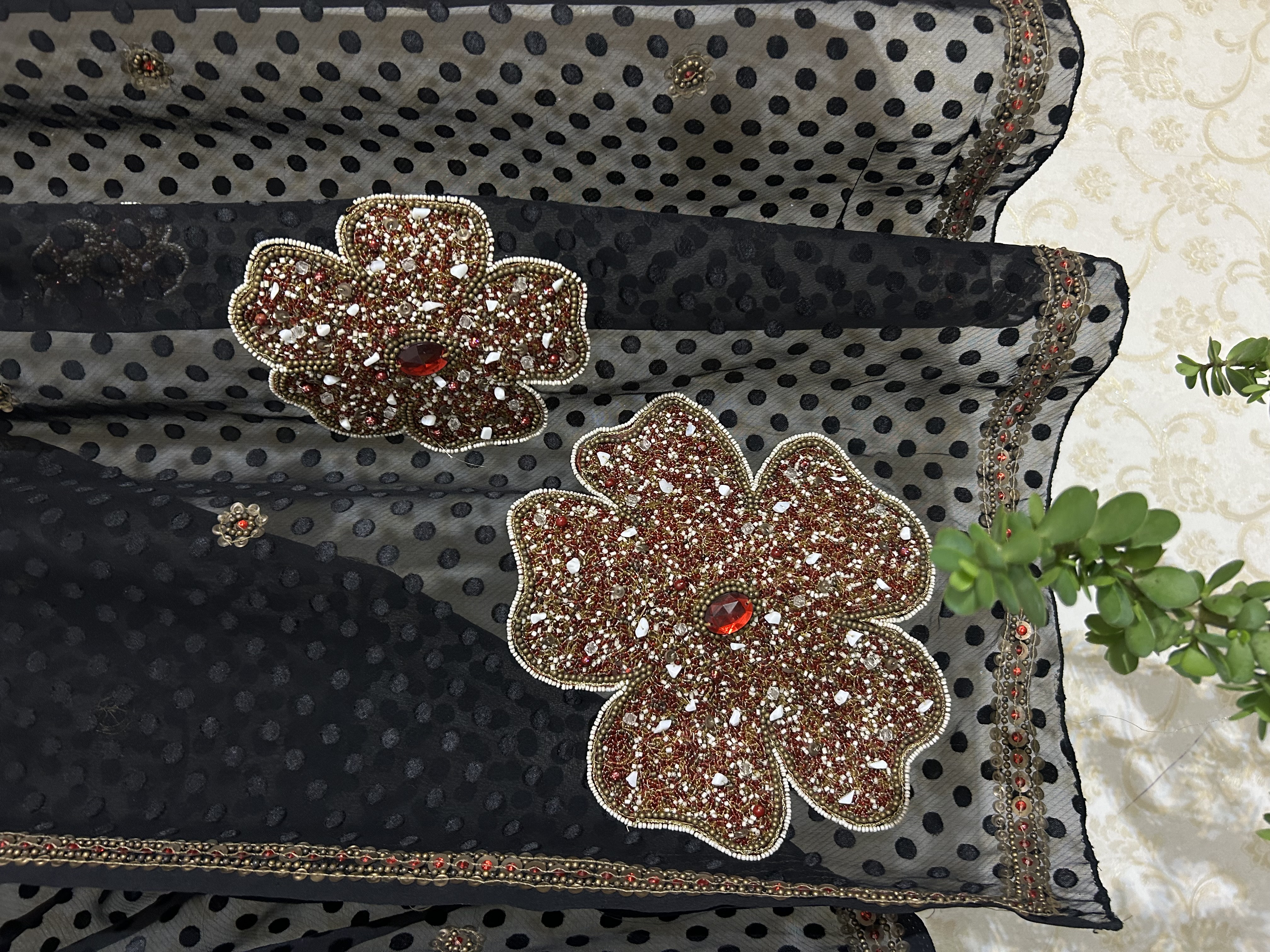 Shyamala floral saree — image 3
