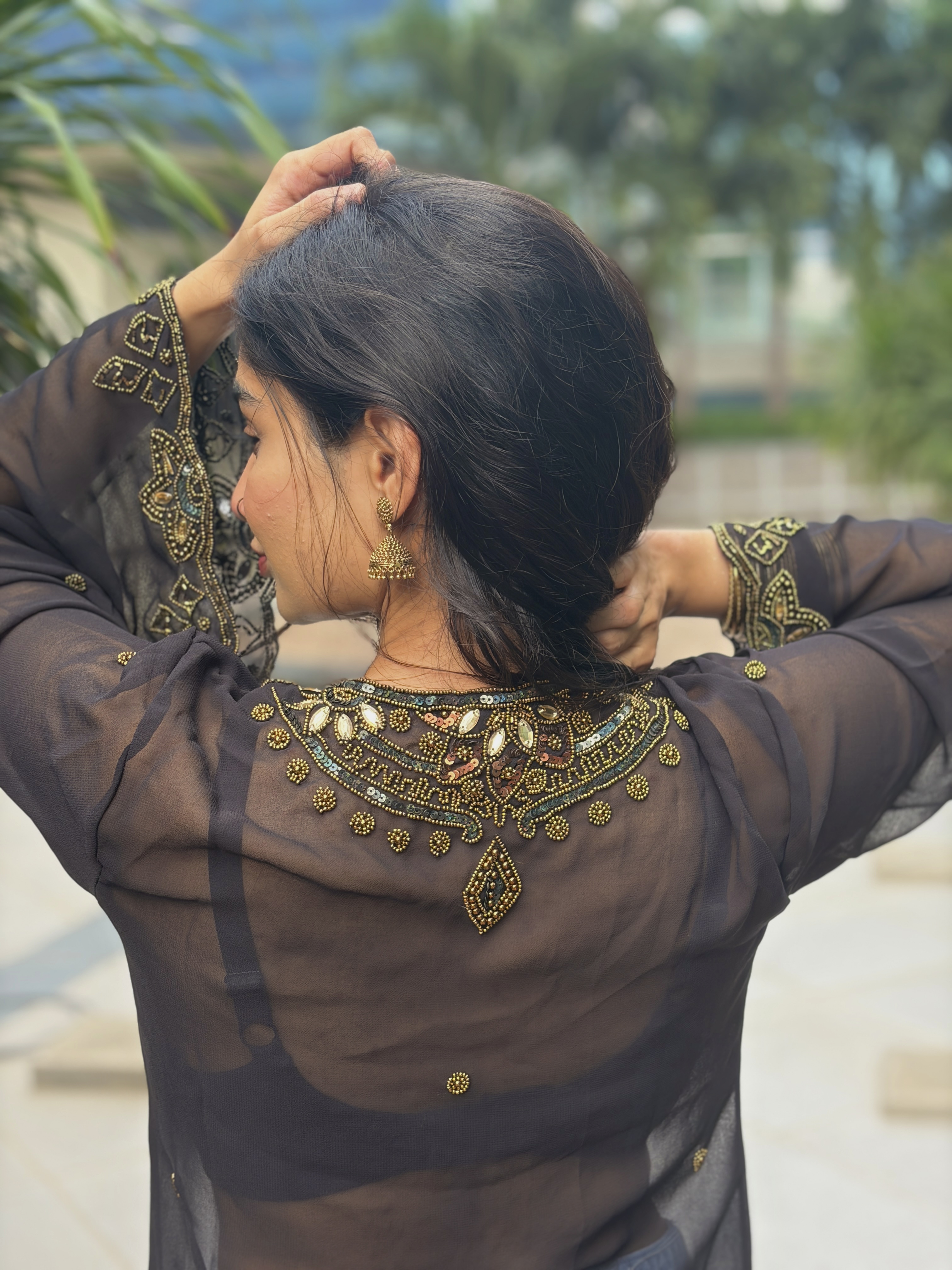 Sunheri Zeenat black kurti — image 6