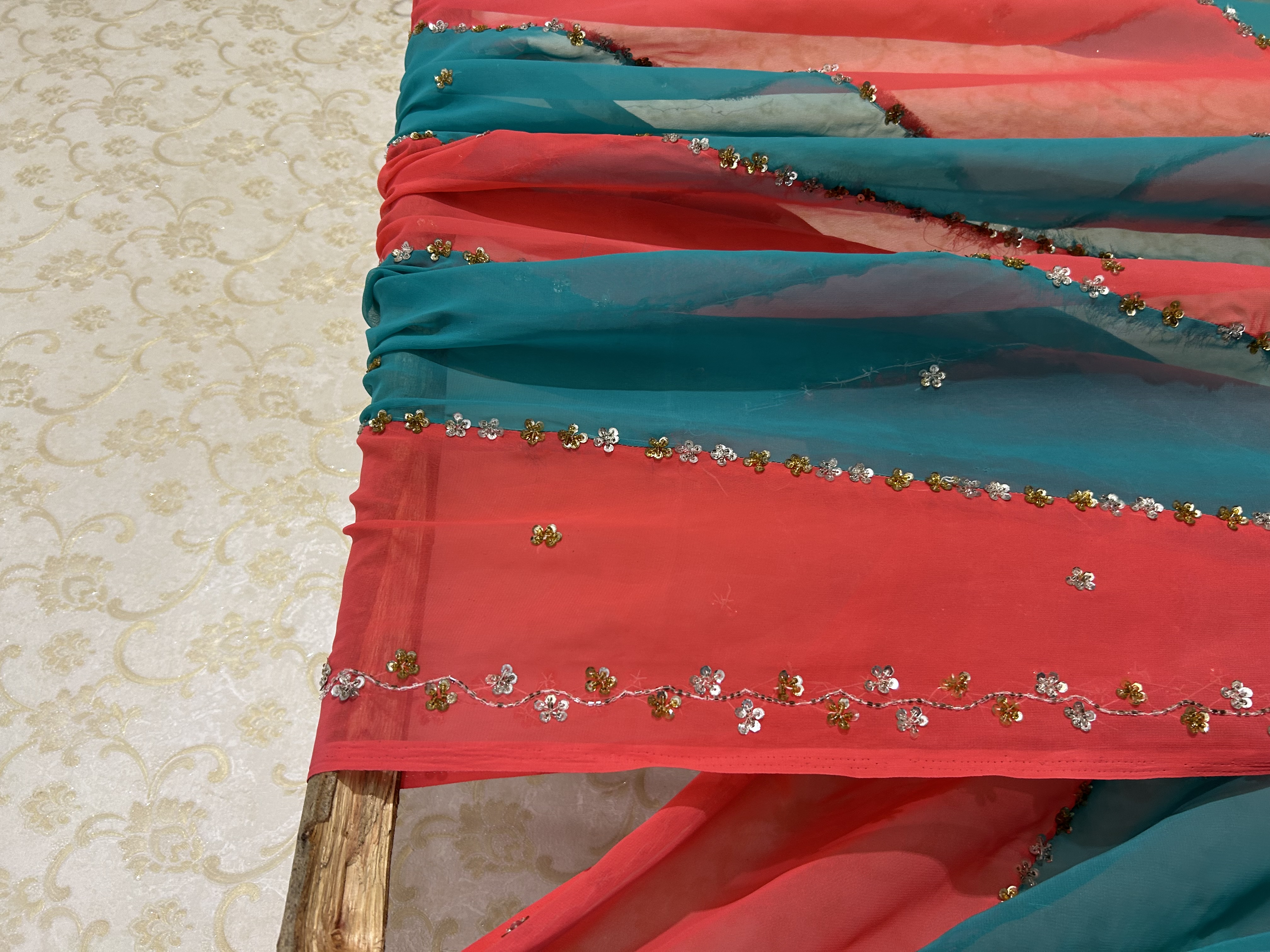 Gulabi dhoop vintage saree — image 5