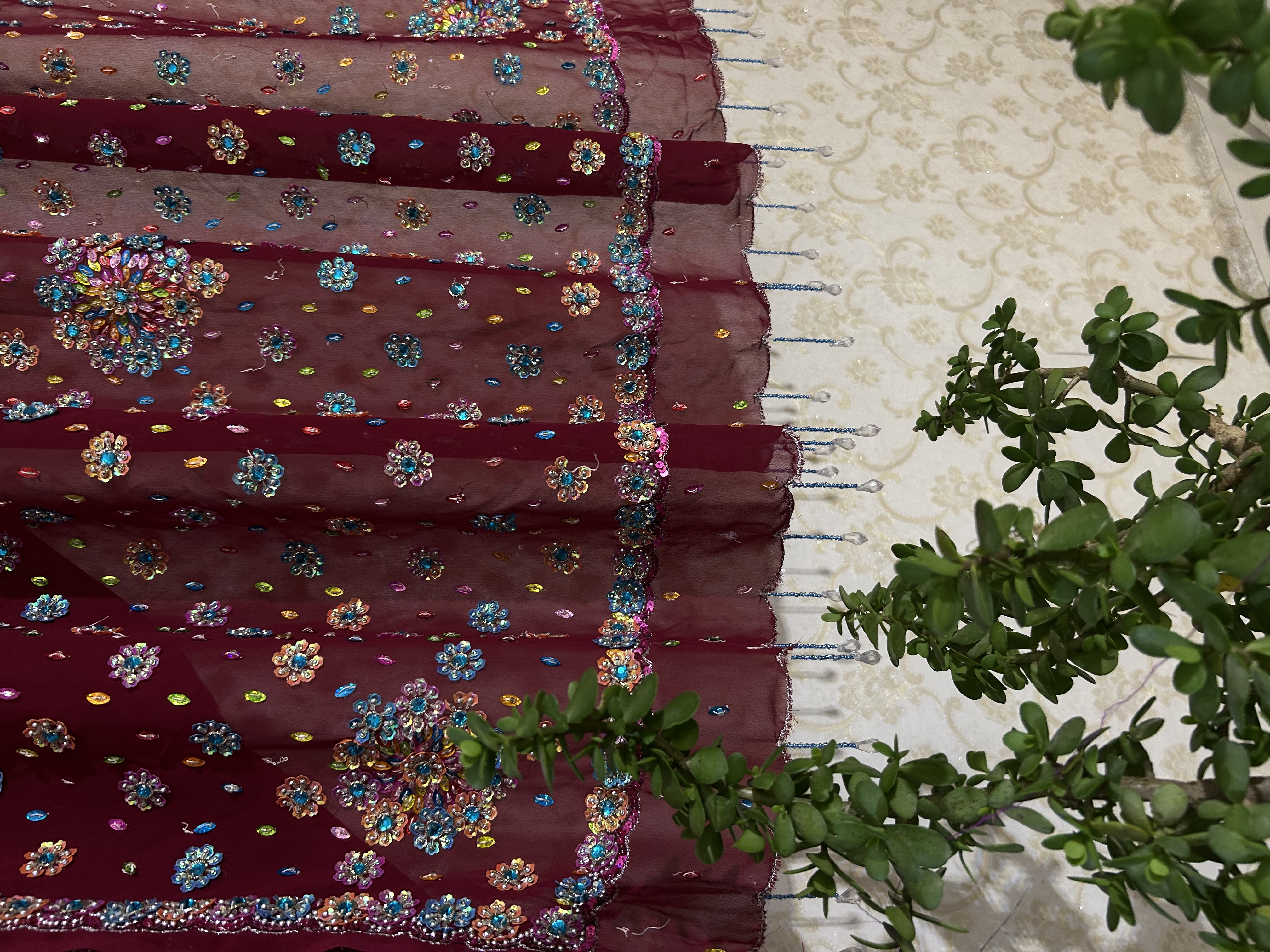 Gulistan hand embroidered saree — image 5