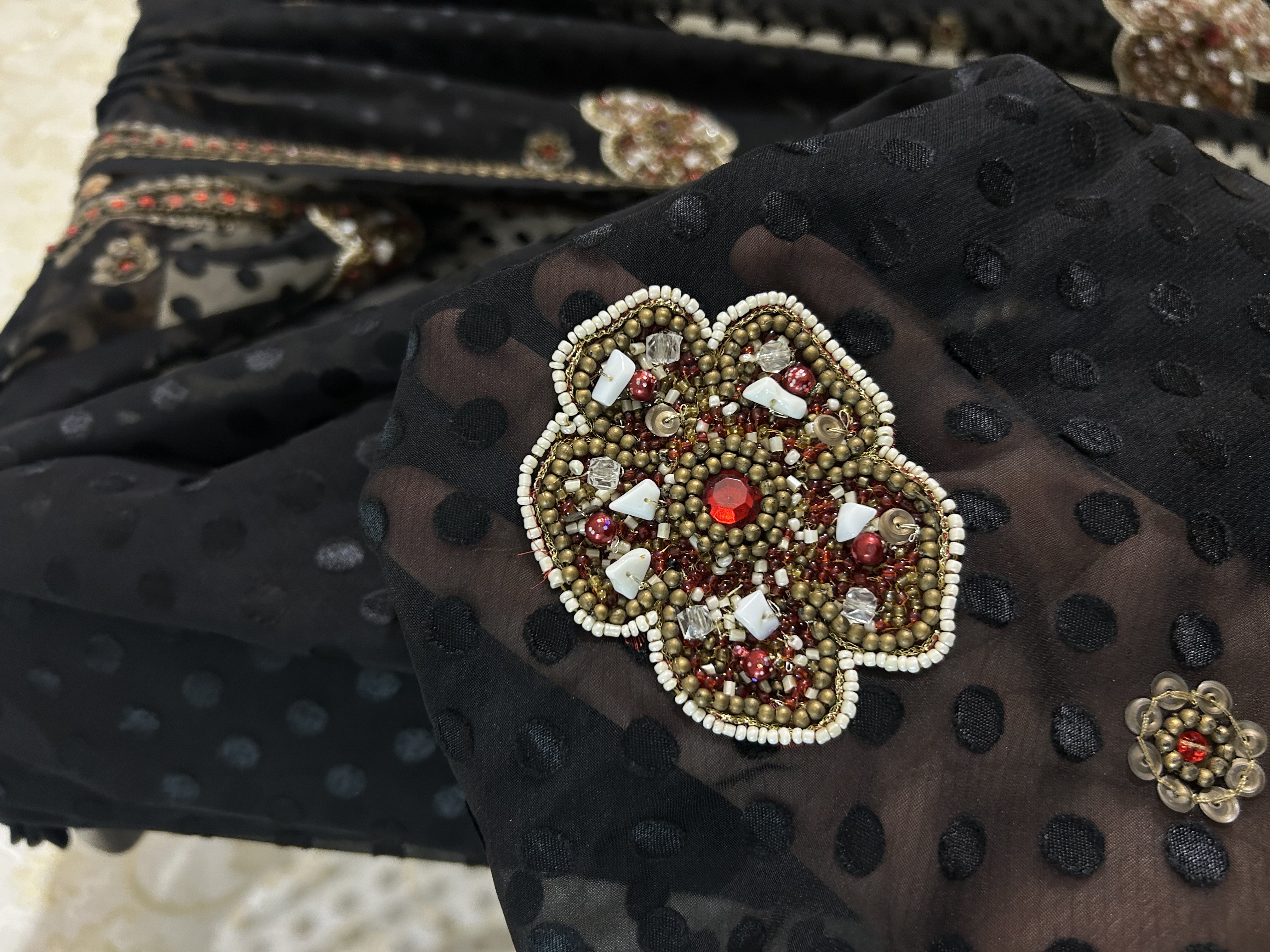 Shyamala floral saree — image 4