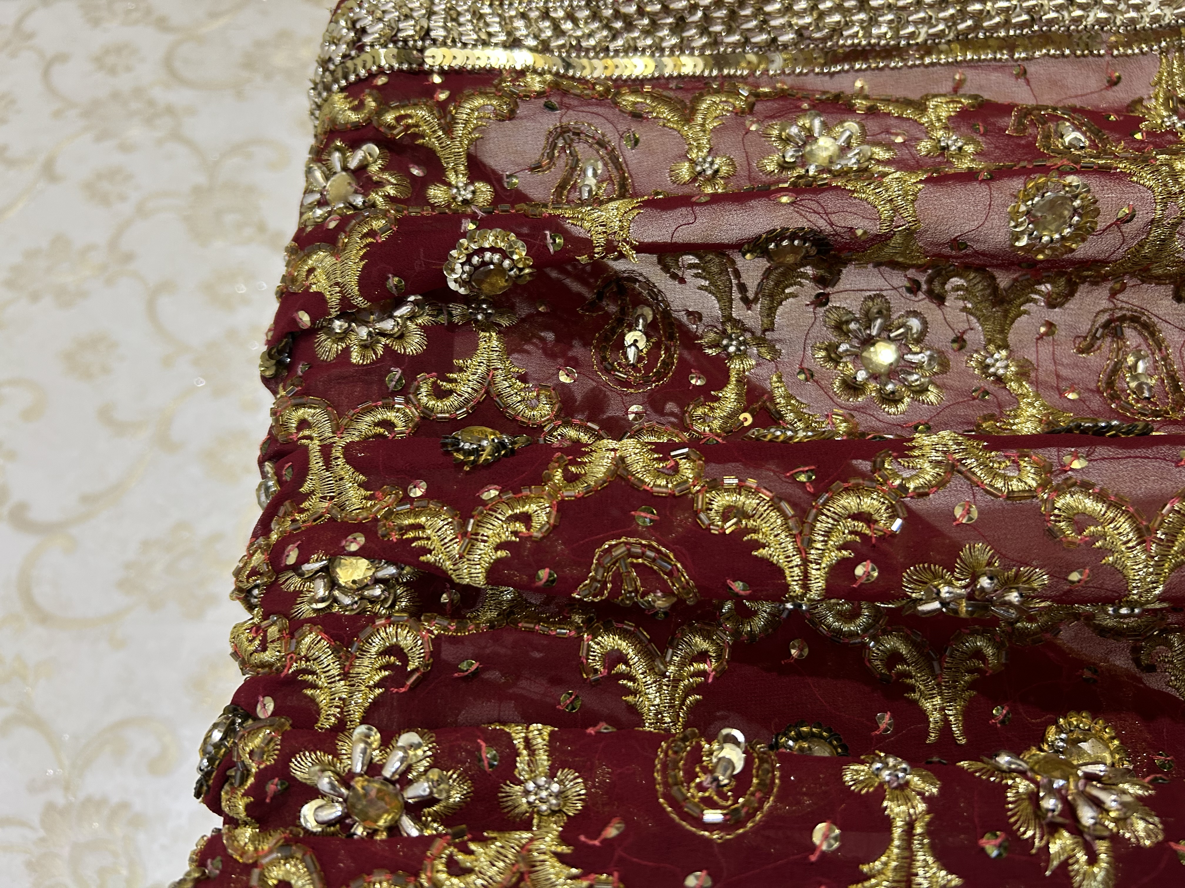 Rajwada embroidered saree — image 3