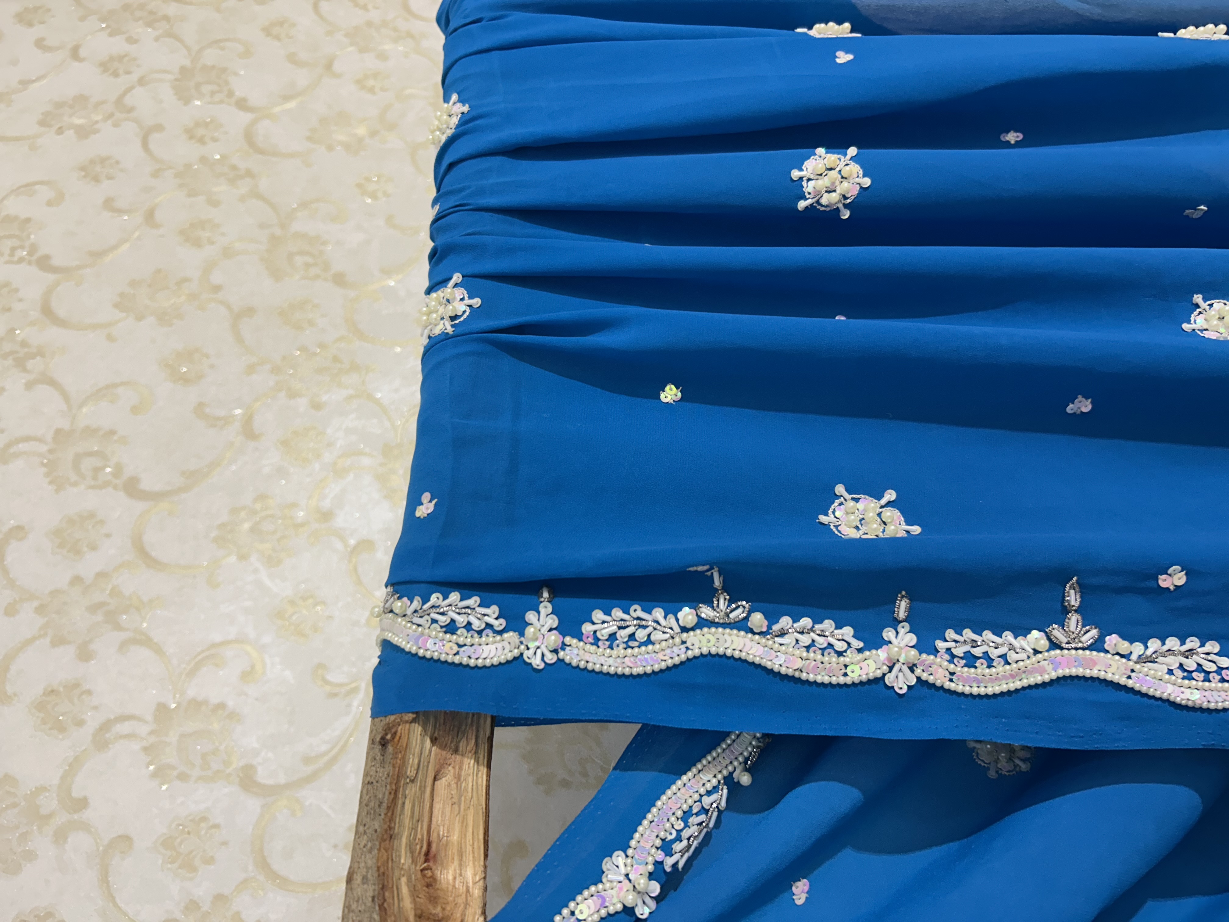 Moti mohini georgette saree — image 5