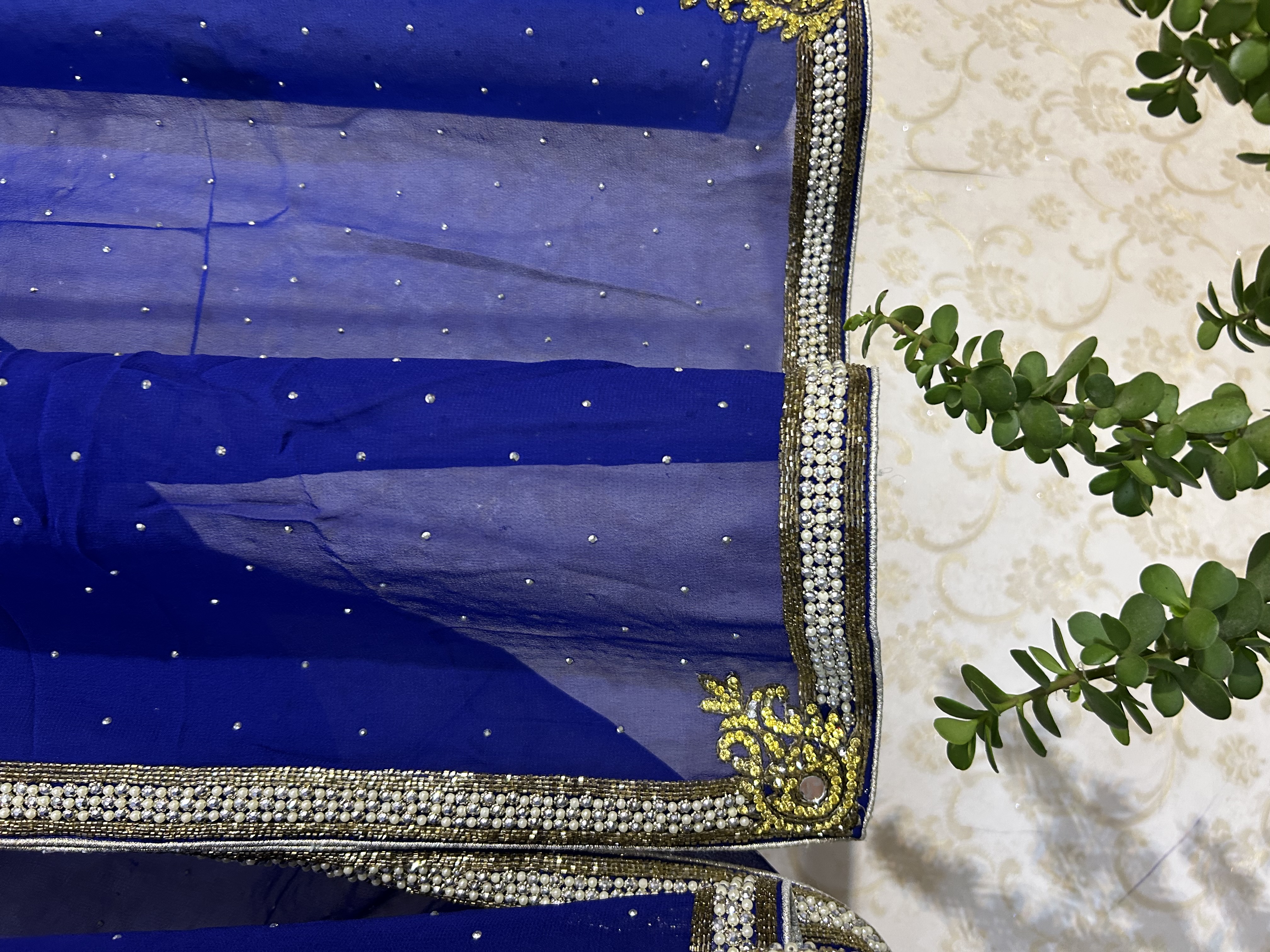 Jhumroo georgette saree — image 3