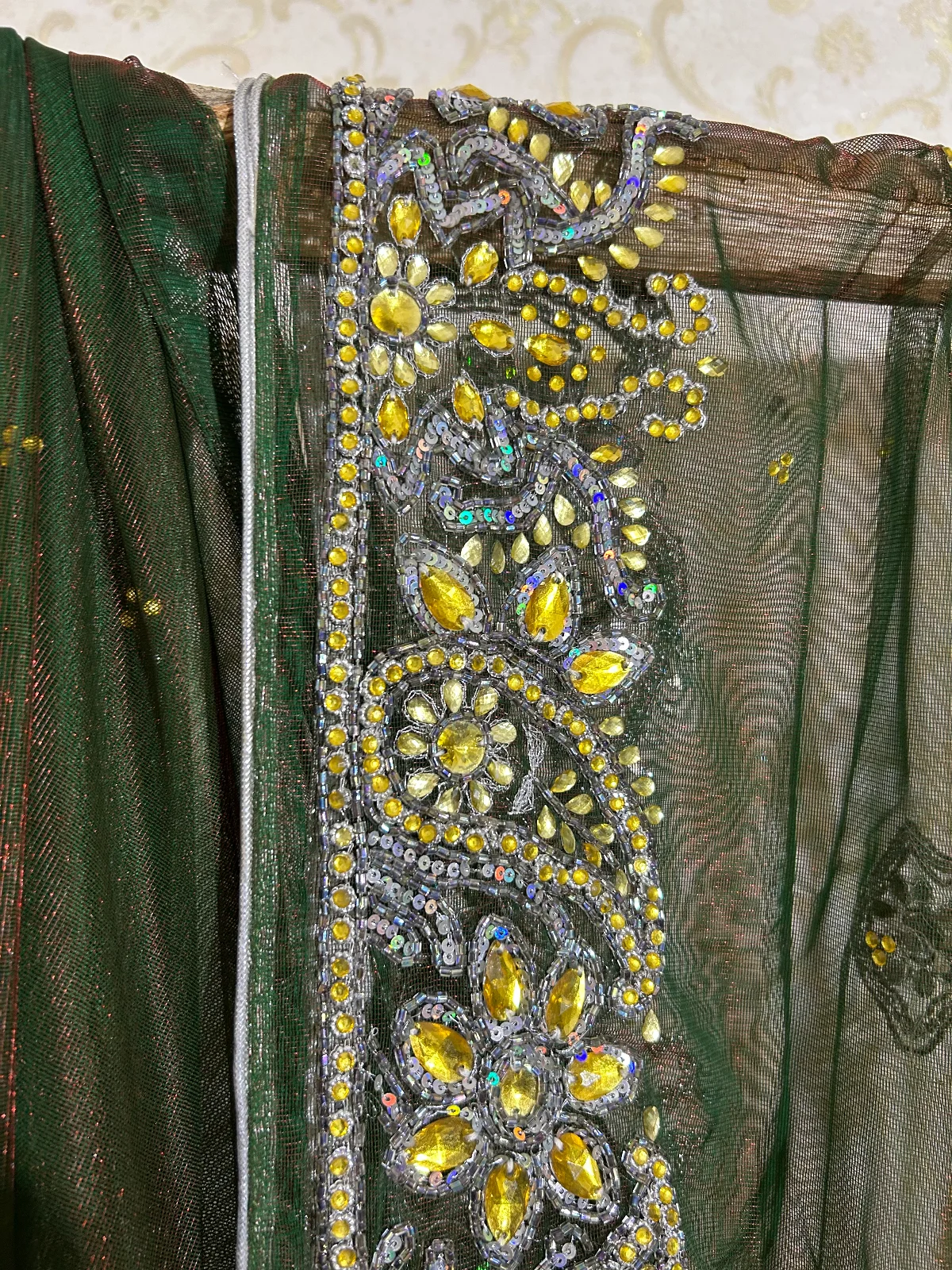 Dual tone Net saree — image 5