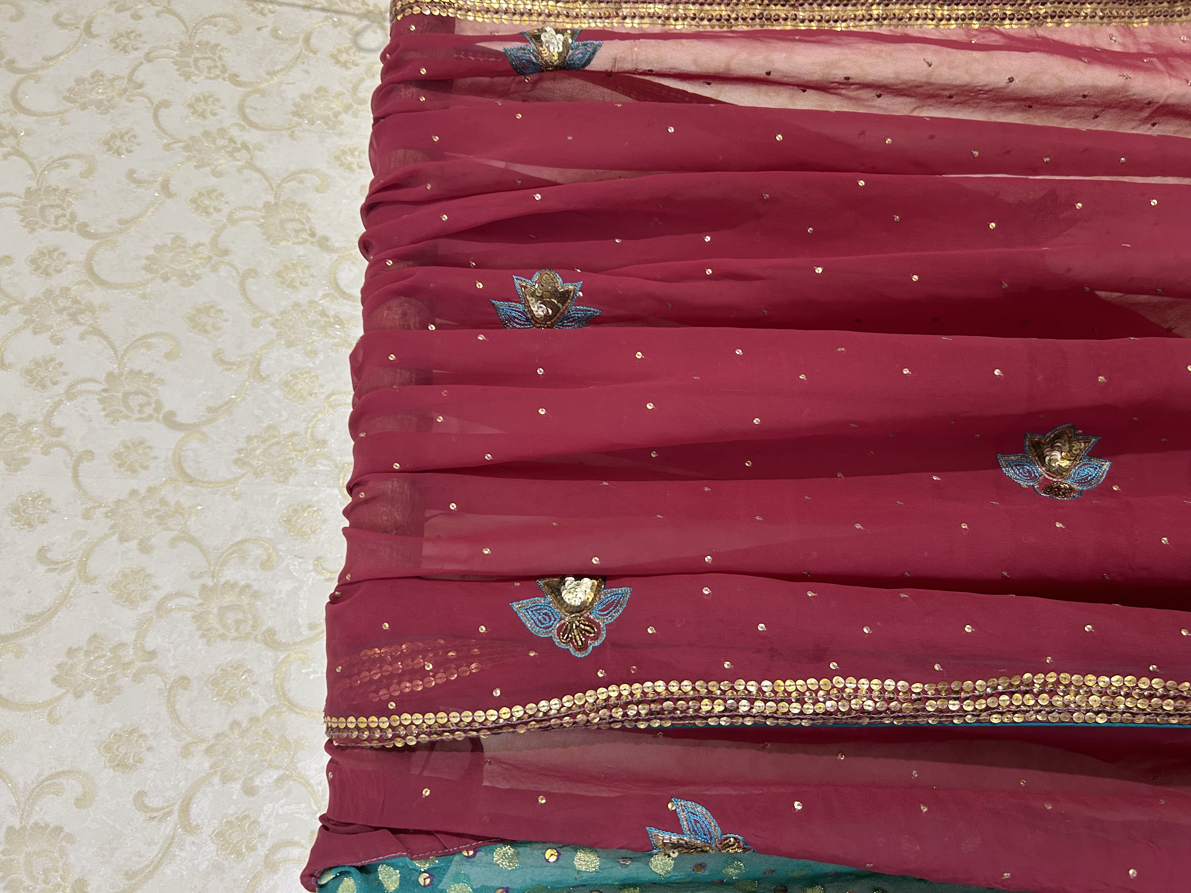 Rang mahal lehenga saree — image 7