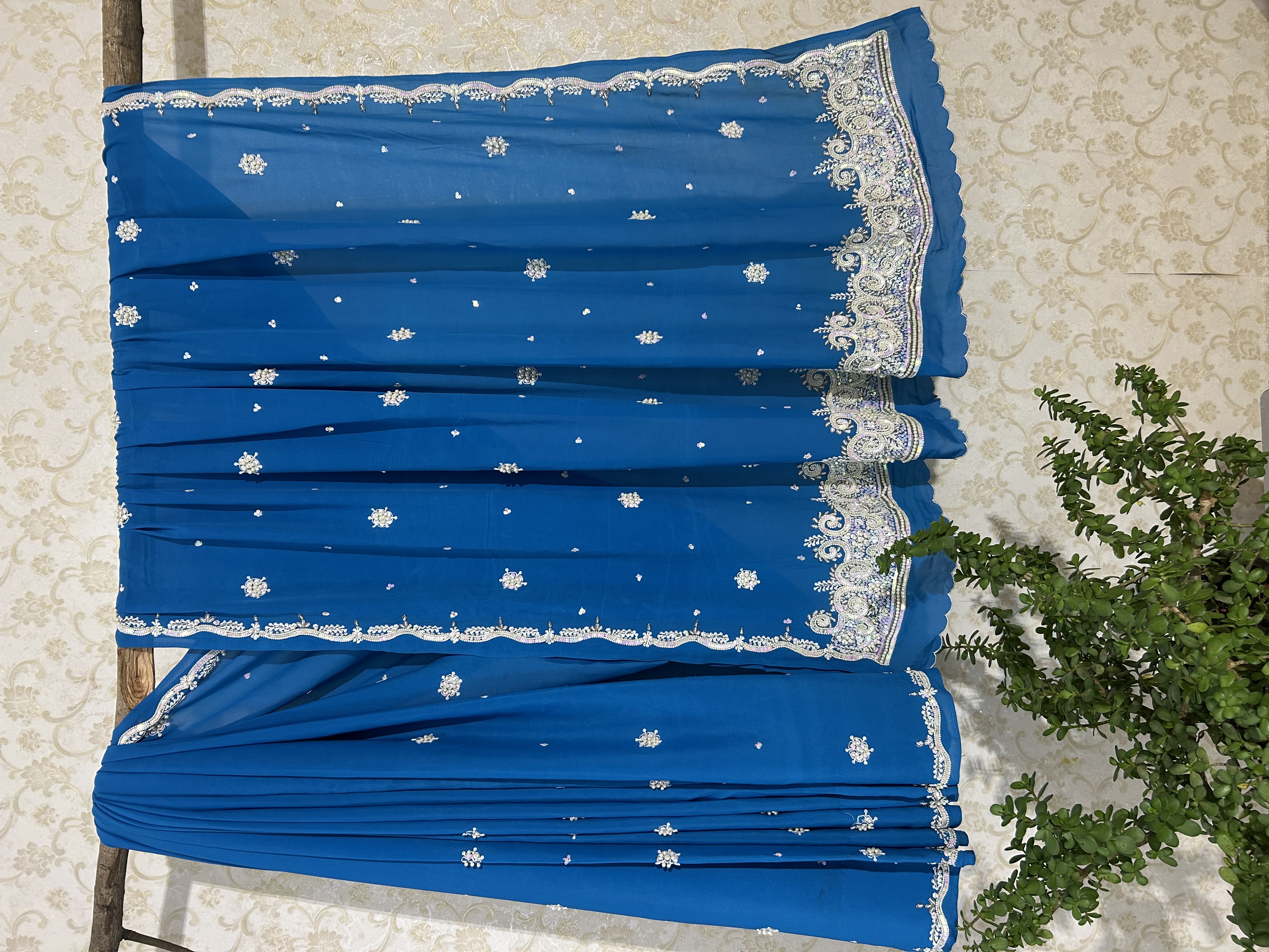 Moti mohini georgette saree — image 1