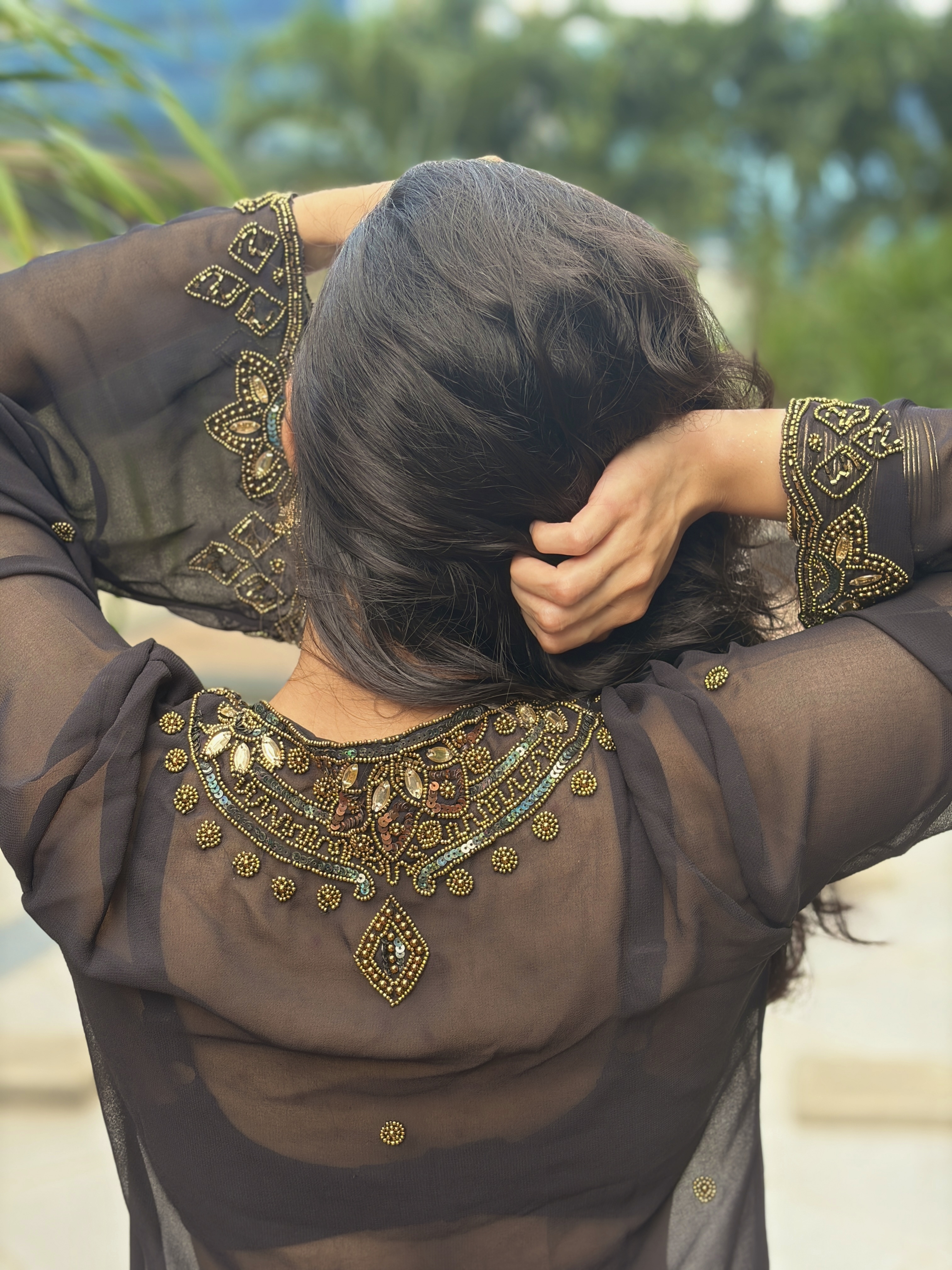 Sunheri Zeenat black kurti — image 5