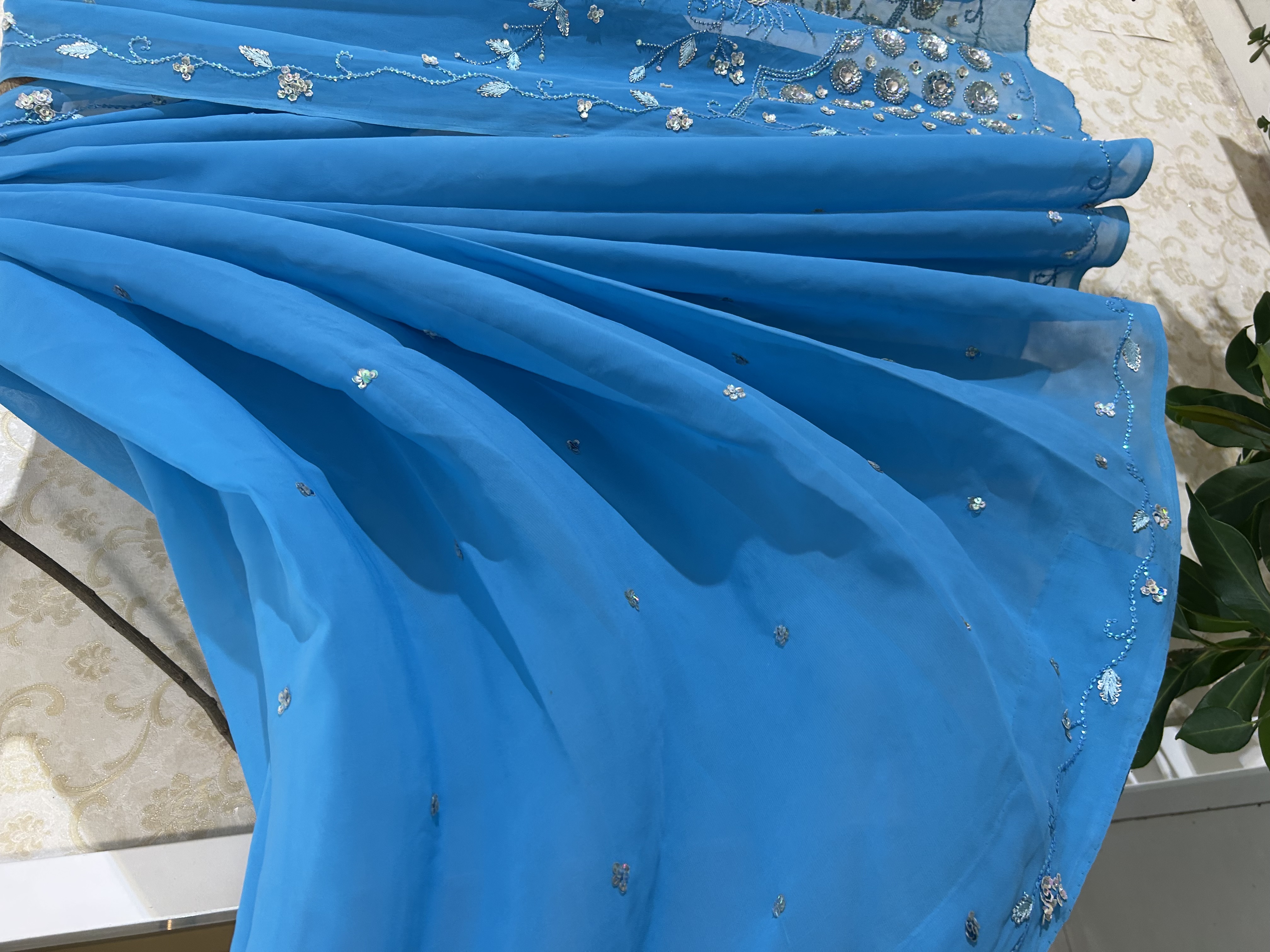 Aasmani phool vintage saree — image 2