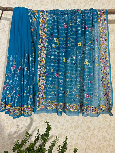Neel bagicha vintage saree