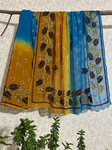 Summer ombre saree