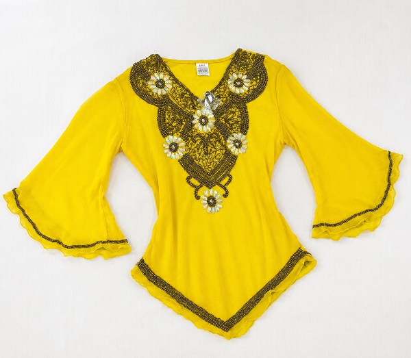 Zeenat Aman Kurti Yellow