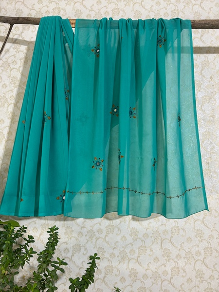 Teal Tara Saree