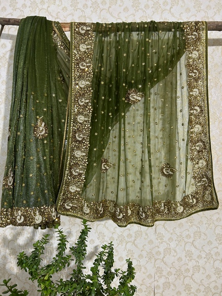 Moti Saawan net saree