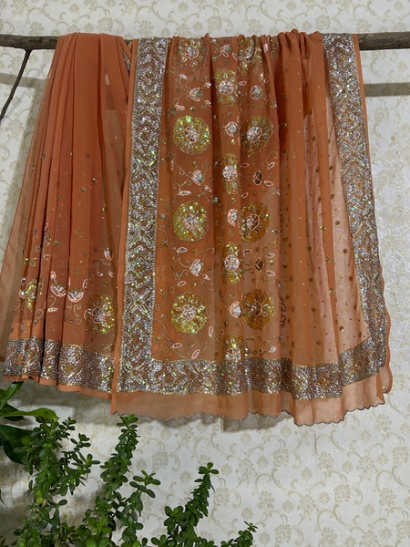 Peachy Gulabo Saree