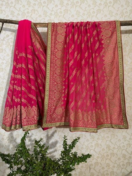 Sheeshkali embroidered saree 