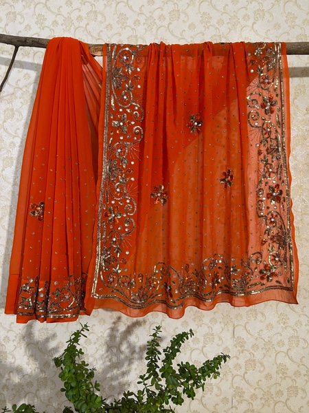 Fanta sajni vintage saree