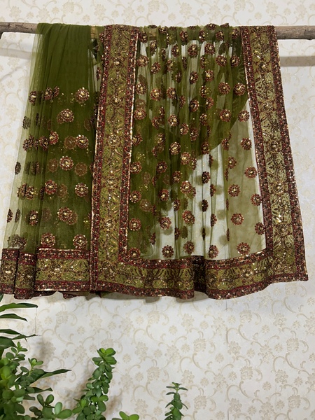 Olive gul net saree
