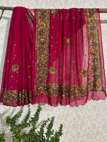 Pink Parizaad vintage saree