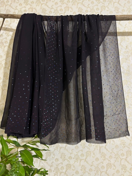 Midnight Stardust Saree