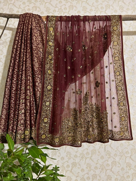 Royal Merlot Heirloom Saree