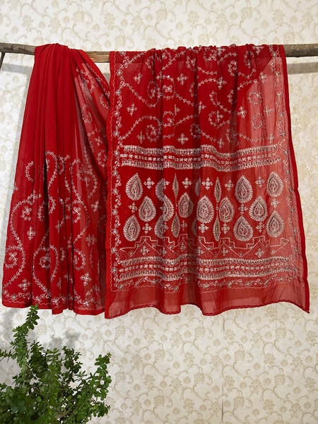 Noorani vintage embroidered saree