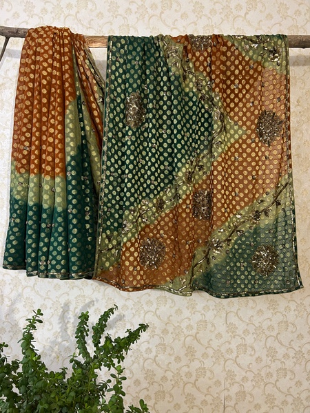 Bandhej Banno vintage saree