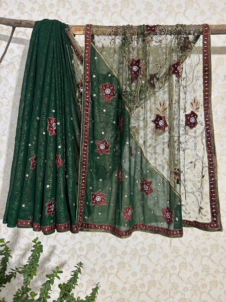 Mehfil half and half vintage saree