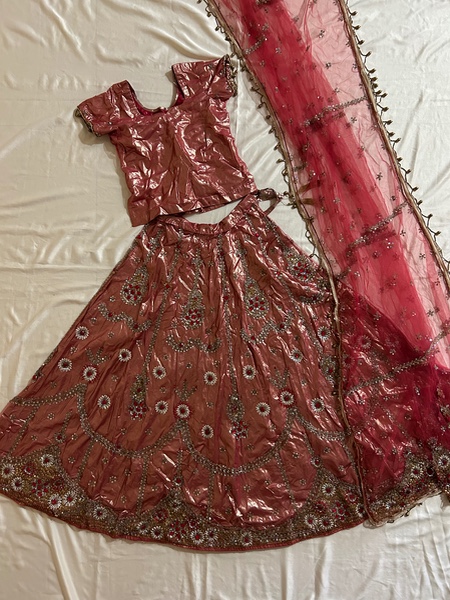 Rose gold lehenga set