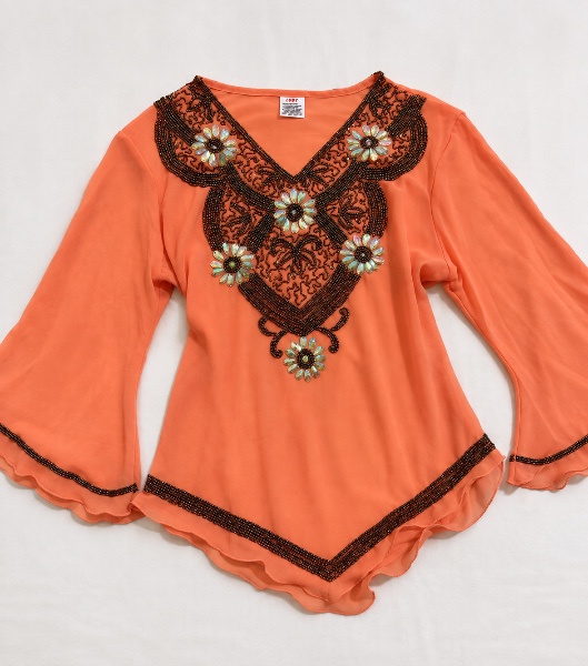 Zeenat Aman Kurti Peach 3