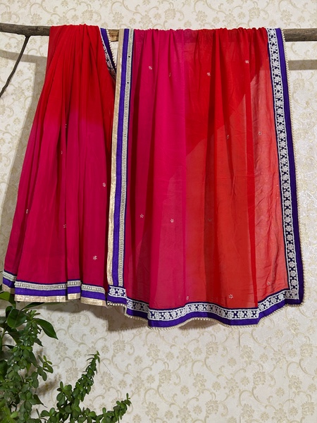 Rani Noor Ombre saree