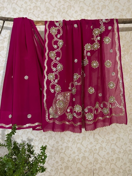 Gulrukh embroidered saree