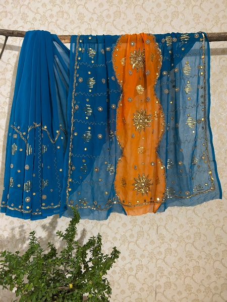 Kashi dual colour saree