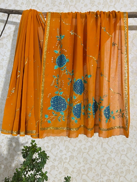 Genda phool saree