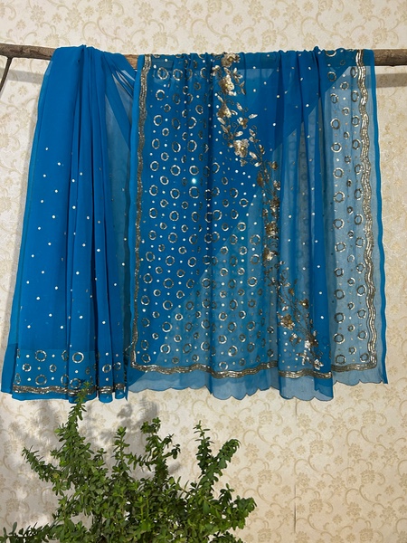 Neeli noor vintage saree